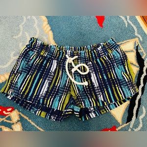 Embroidered Linen Roxy Shorts